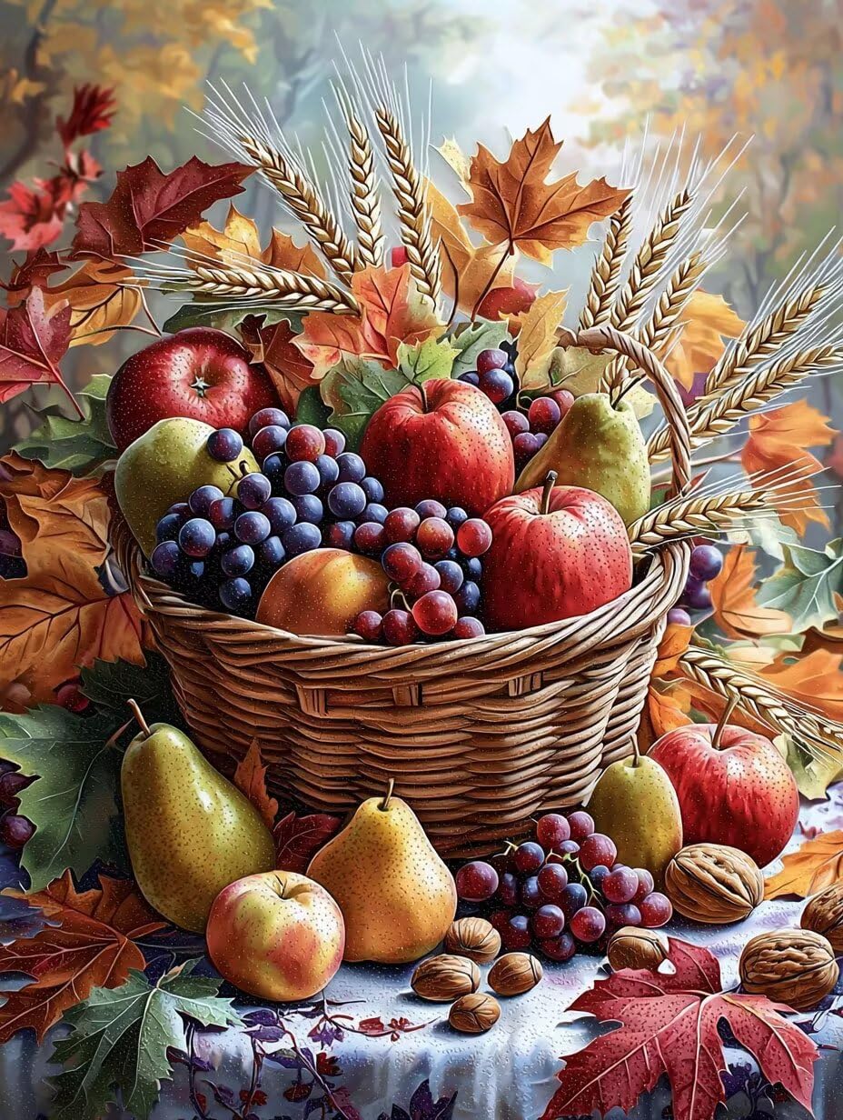 WEISHIWE Dipingere con i Numeri Adulti Frutta, 60x80cm s-901
