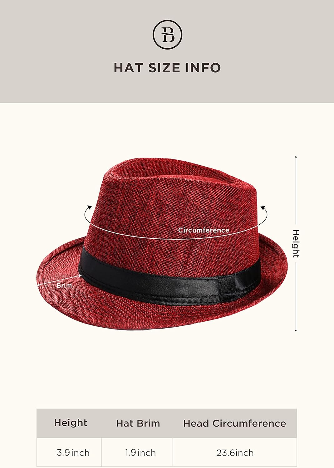 BABEYOND 1920s Mens Gatsby Gangster Vest Costume Accessories Set Fedora Hat - Image 5