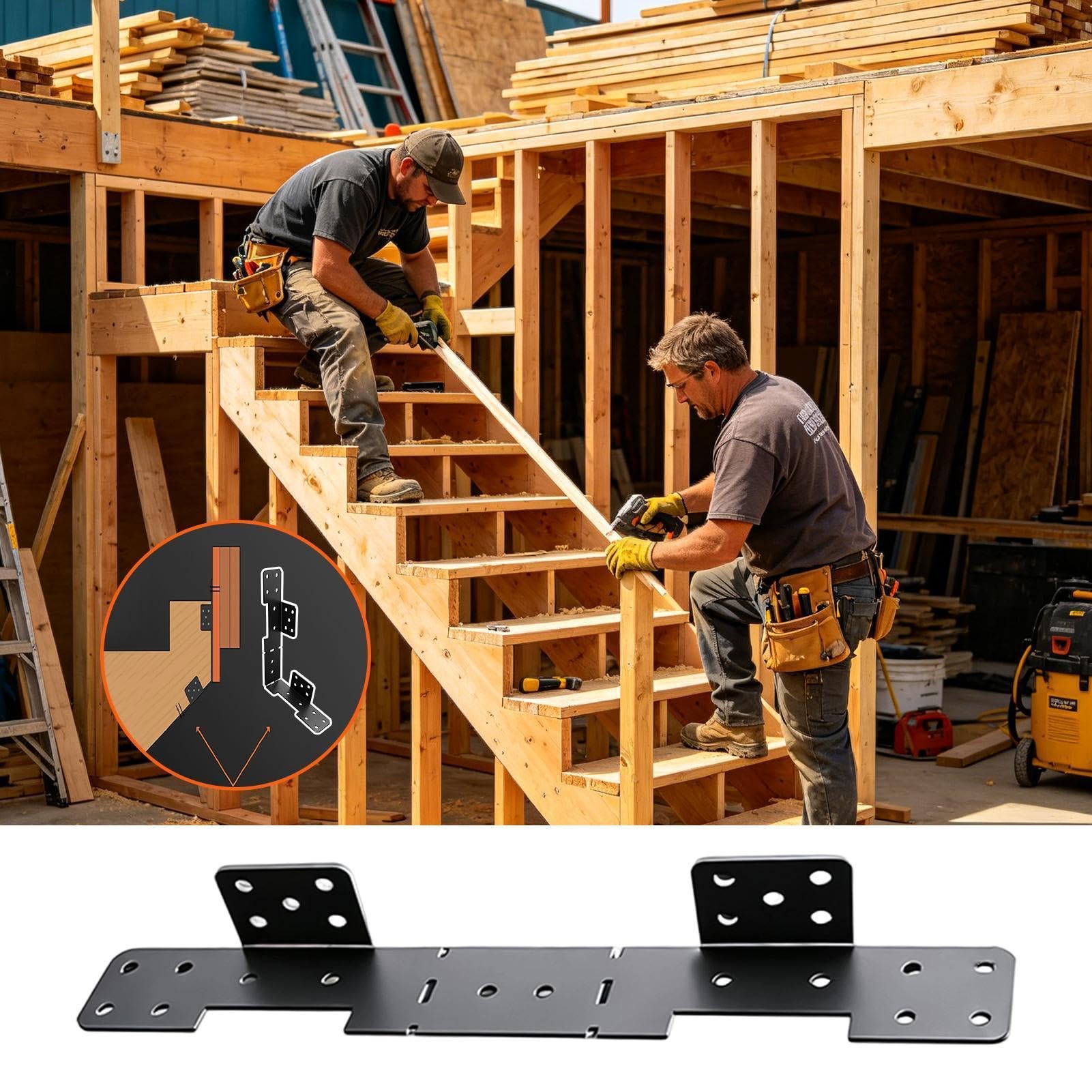 Stringer Halterung 10-teilige Schwerlast-Balkenschuh-Montageverbinder