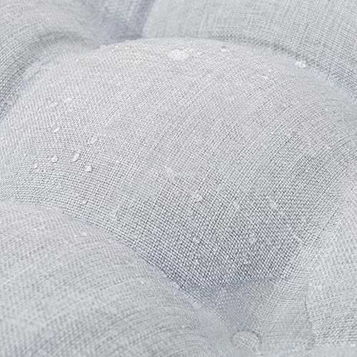 Miniatura 5 de QILLOWAY Cojines de asiento de mimbre para patio al aire libre, dos en forma de U, dos almohadas lumbares para muebles de patio, sofá biplaza de