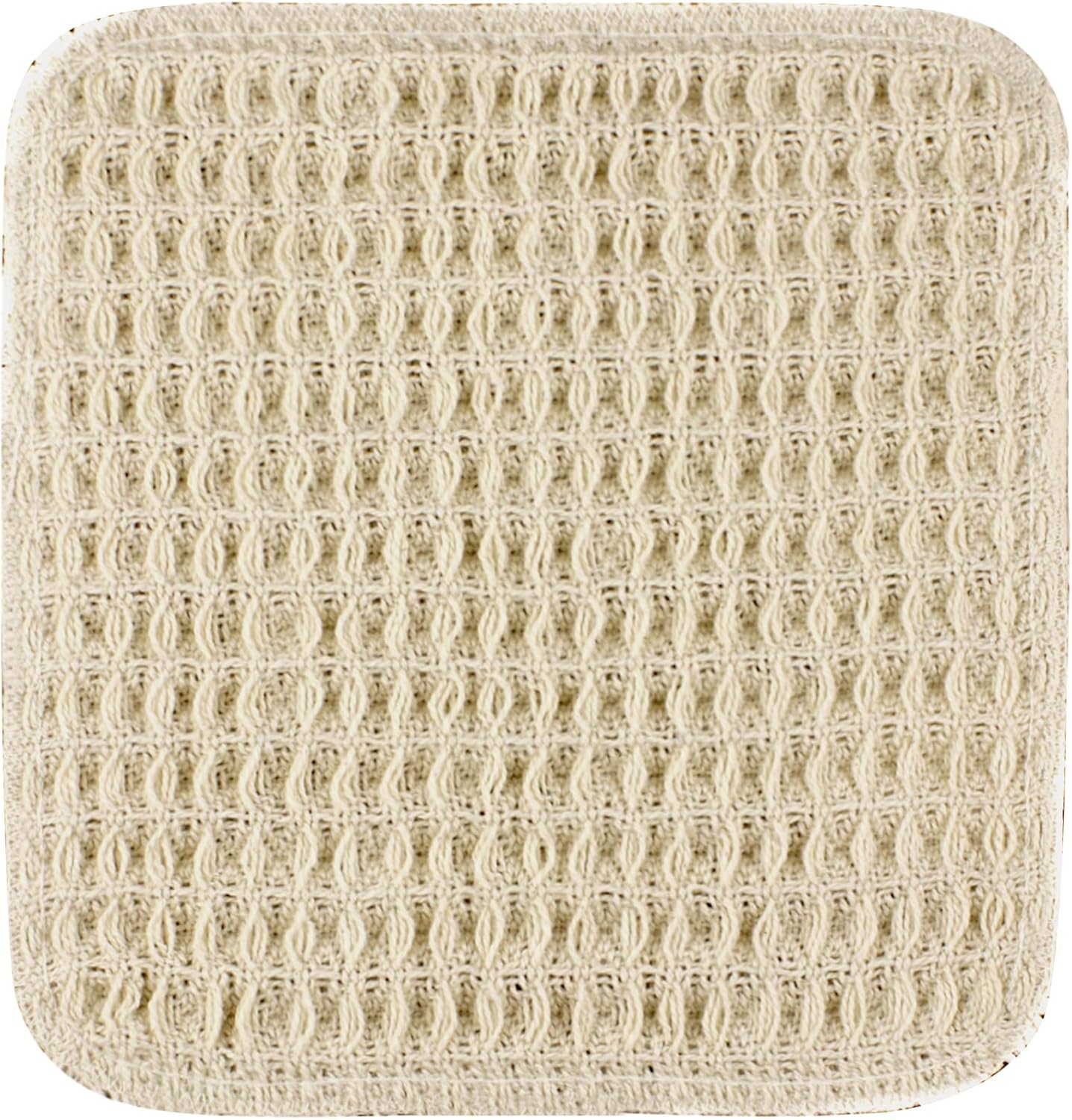 Cotton Cloth Soft Scrubber Dish Cloth – 6 Pack, Plastic-Free, Synthetic Free, Toxin-Free & Biodegradable (6)