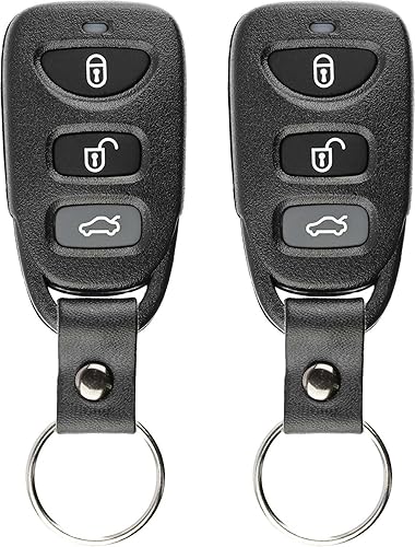 KeylessOption Reemplazo de llavero de coche con control remoto de entrada sin llave para Elantra OSLOKA-360T (paquete de 2)