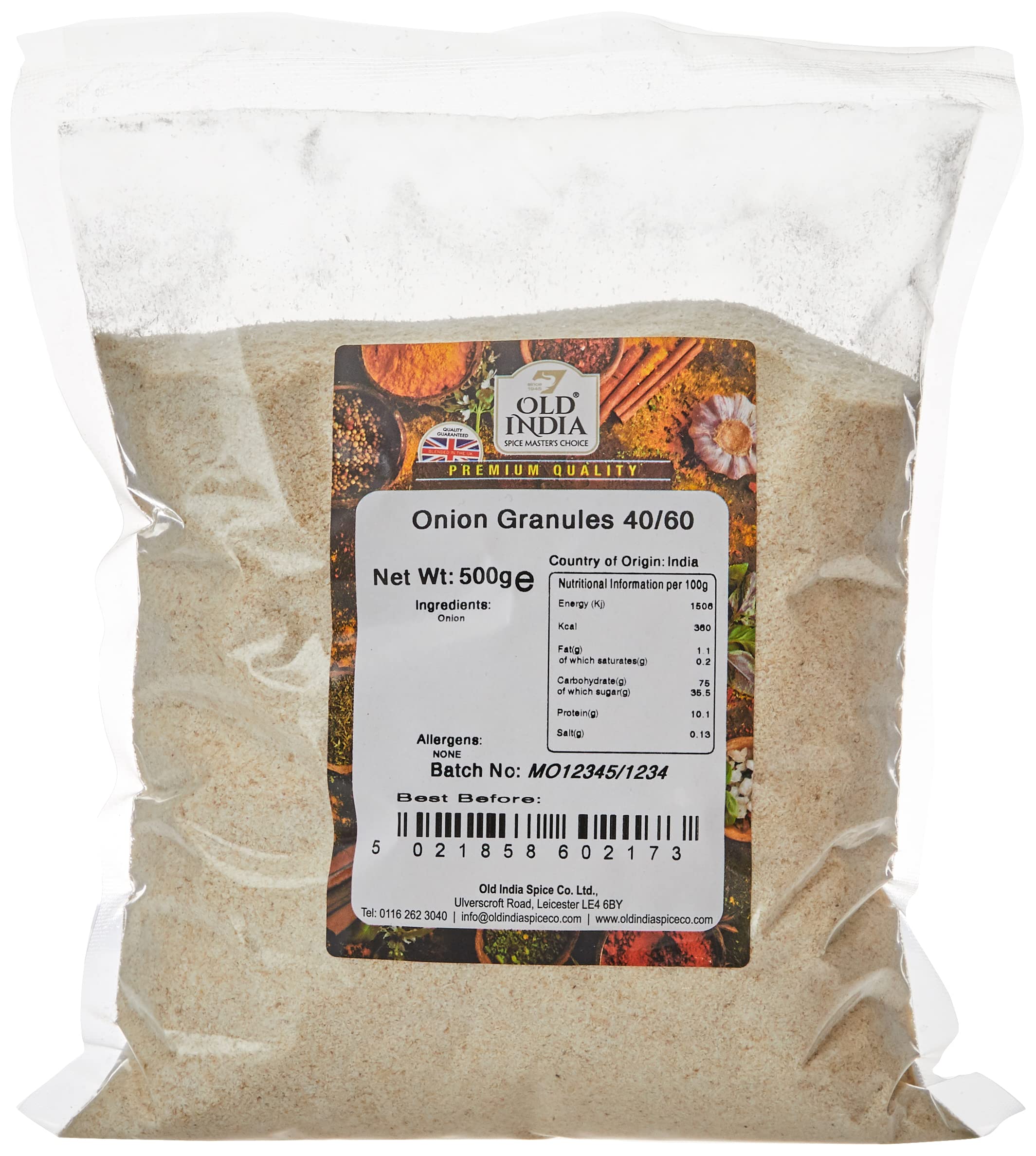 Old India Onion Granules 40/60 500g