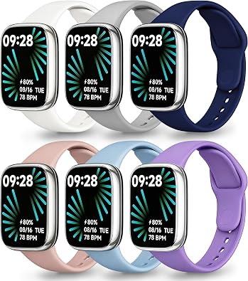 6-Pack Replacement Straps for Redmi Watch 3 Active