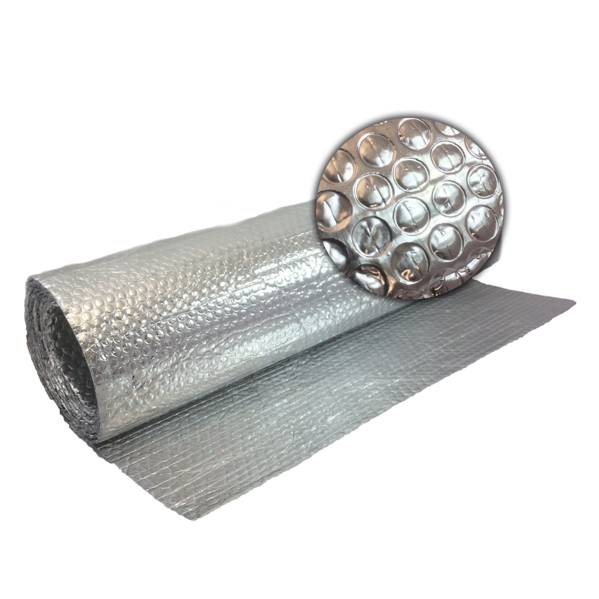 Yuzet0.6m x 20m Silver Multi-Purpose Double Aluminium Bubble Insulation Foil. Loft, Wall, Home, Caravan, Attic, Garage, Roofs