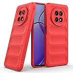 amazon basics Back Case Cover for Realme Narzo 70x 5G | Compatible for Realme Narzo 70x 5G Back Cover | Liquid Silicon Magic Case with Camera Protection | Red