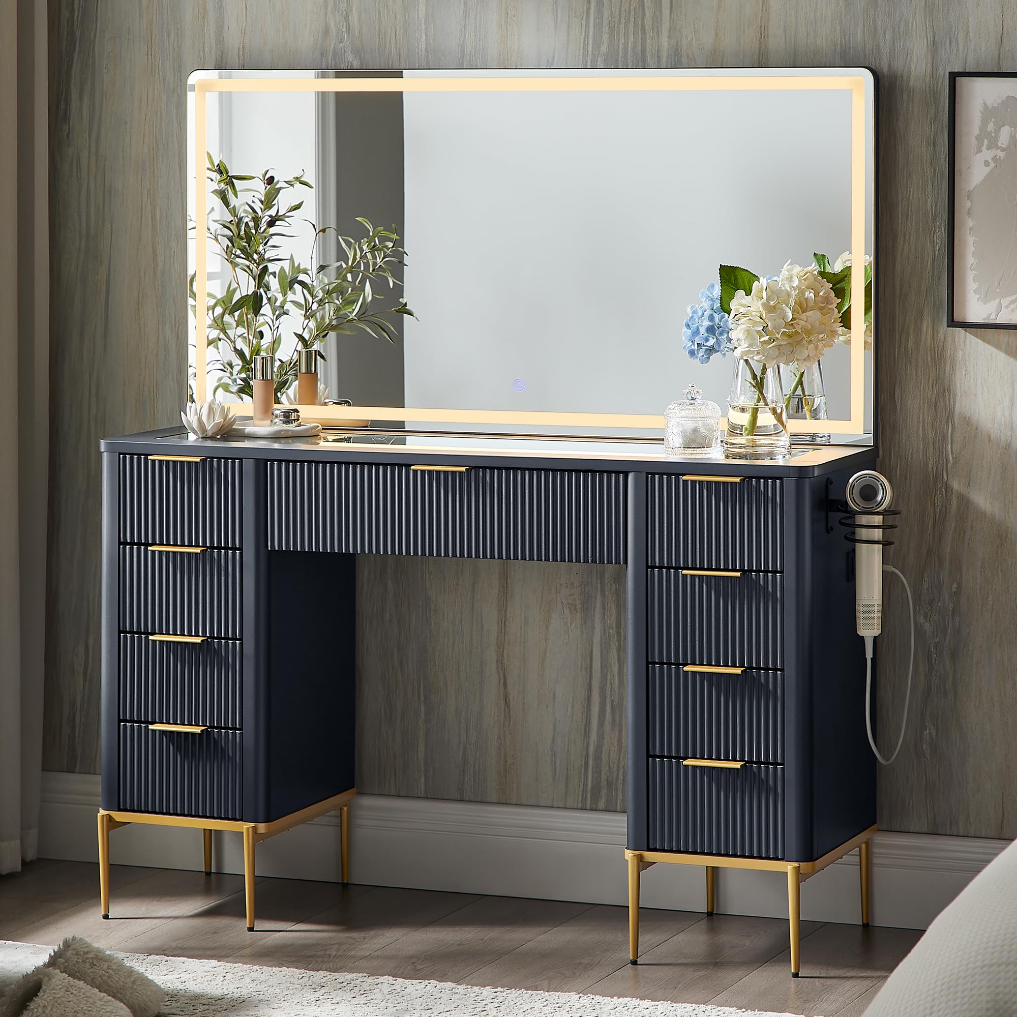 dressing table with mirror modern T4TREAM 48