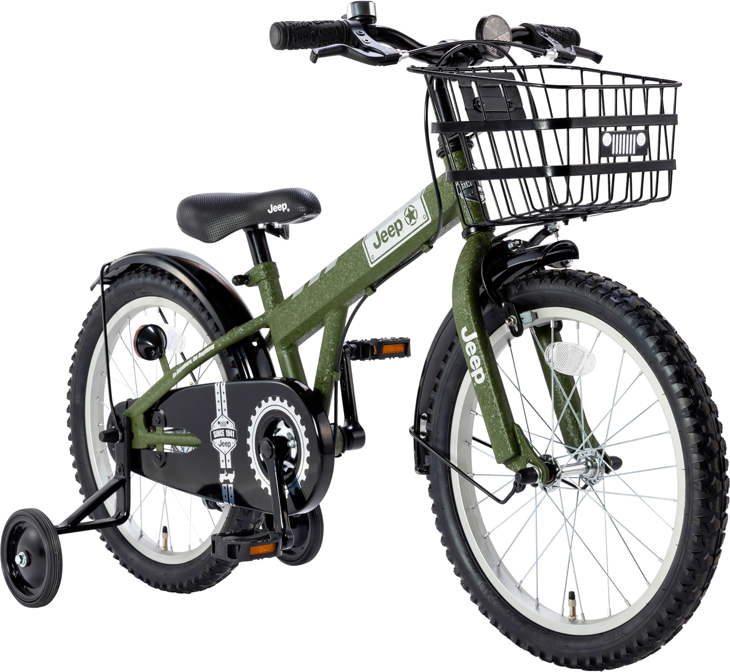 Amazon.co.jp: ジープ JEEP JE-18G 幼児自転車 18インチ オリーブ