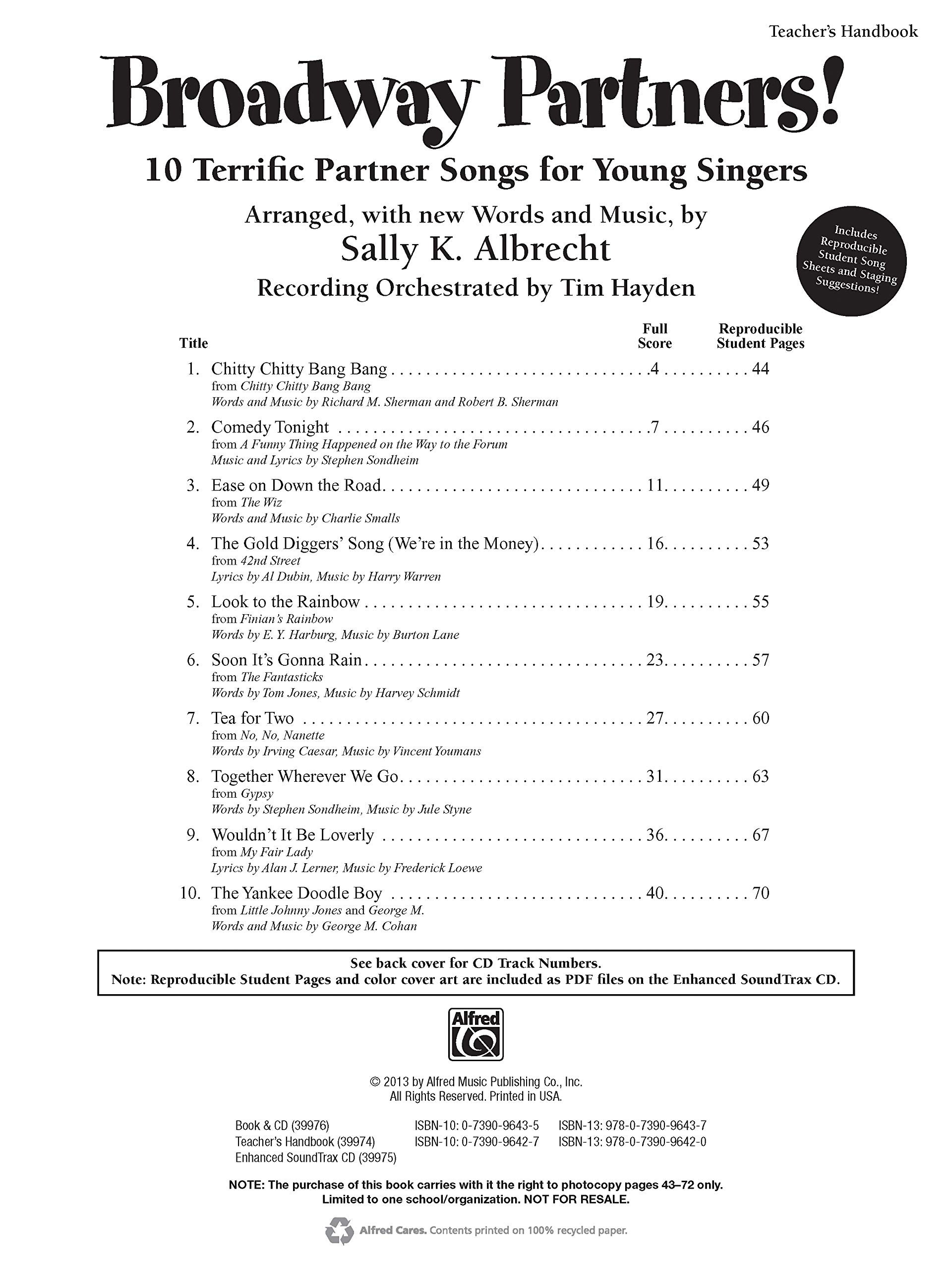 Broadway Partners! | Gesang | Buch & CD: 10 Terrific Partner Songs for Young Singers, Book & CD (Partner Songbooks)
