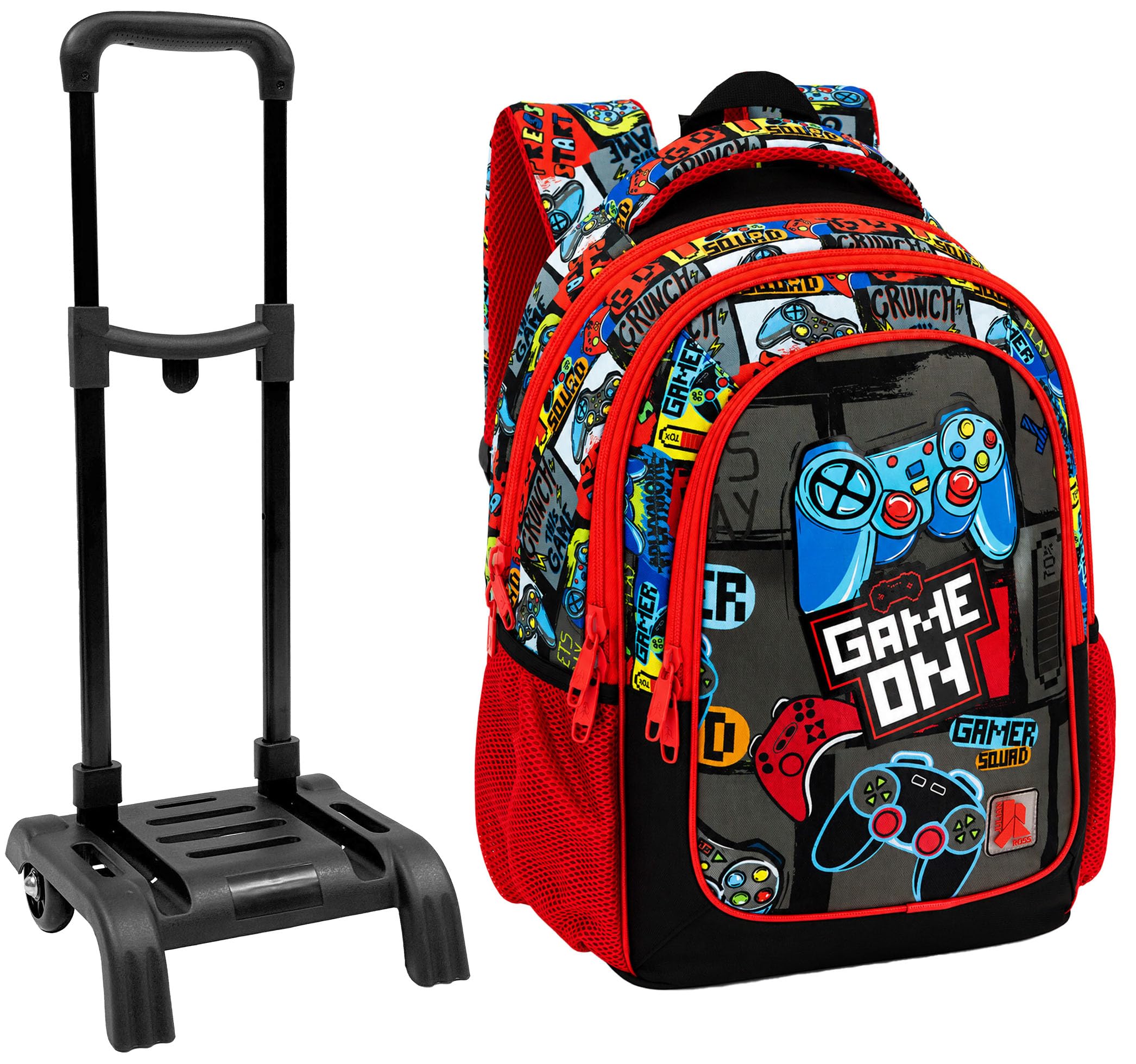 Sac à Dos Roulettes Garçon 2in1 (6-11 Ans) Gamer Squad