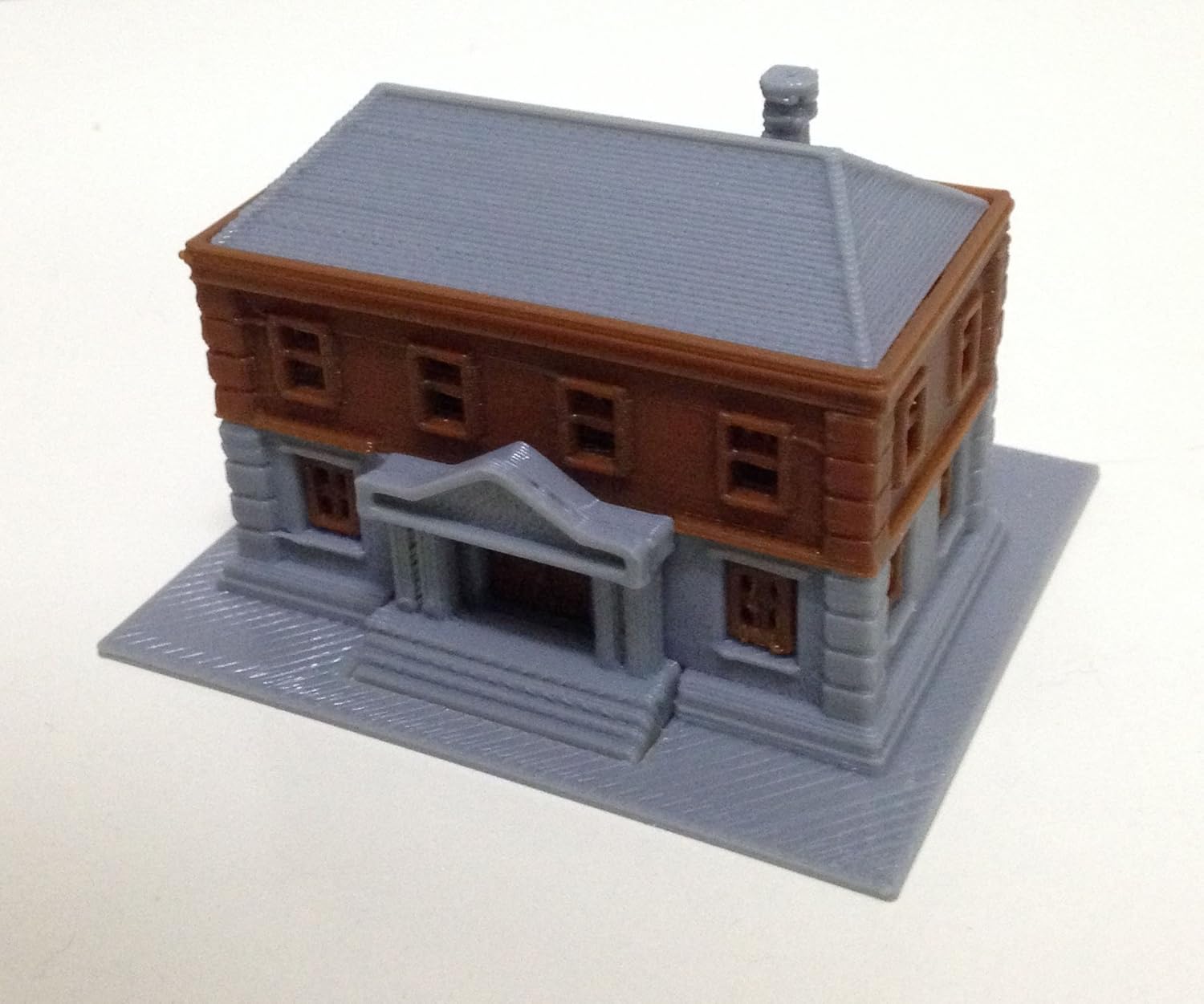 Gare De Police Échelle Z (1:220) - Outland Models - Pour Réseau Ferroviaire Miniature