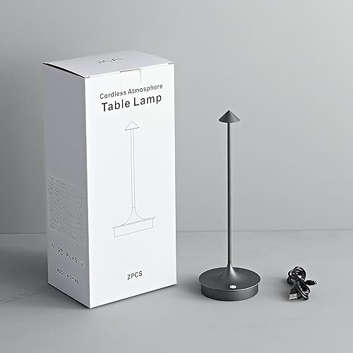 Vista 27 de Cordless Table Lamp Rechargeable LED Table Lamps Battery Operated 4000mAh Touch Dimmable Wireless Lamp Waterproof Portable Outdoor Table Light for