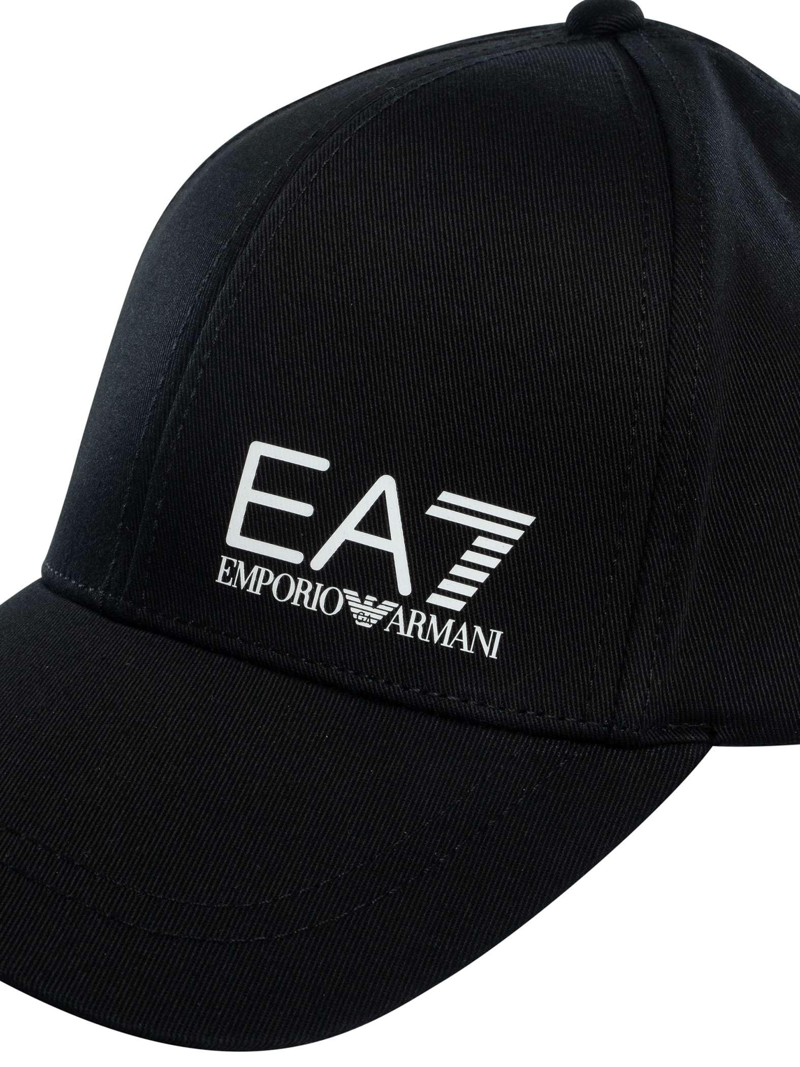 EA7 Hombre Gorra De Béisbol Cappello, Black/White, M
