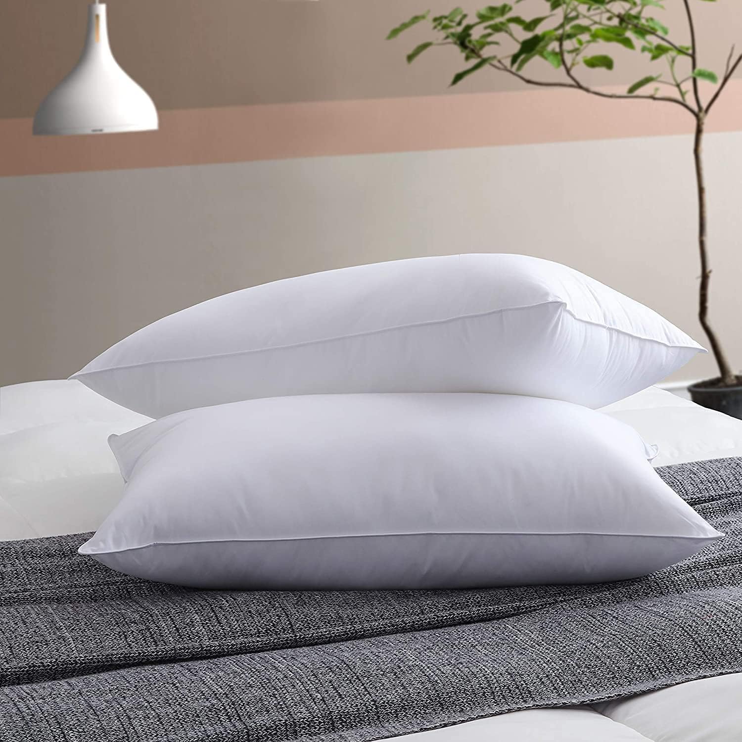 Microfiber Extra Soft White Pillows | Pillows for Sleeping White - Set of 2 (Size - 16x24 Inches Or 40x60 cm) Pack of 2 | White Microfiber - 02 (B0DF2WZNTH) Amazon Price History, Amazon Price Tracker