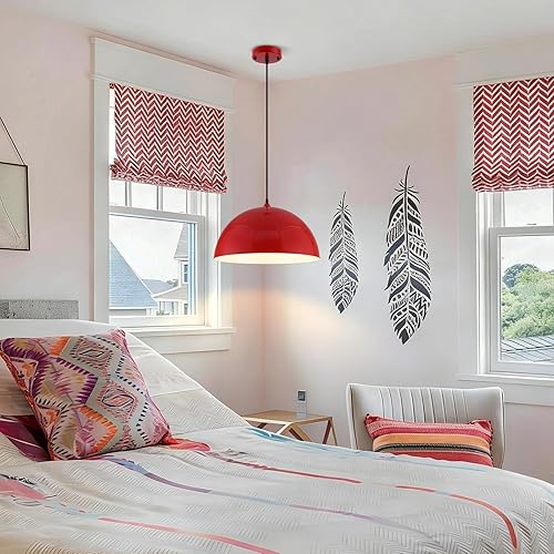 Miniatura 55 de Lámpara Colgante Industrial Electrochapada en Oro de 11.8 pulgadas, Paquete de 2, Lámparas Colgantes de Metal para Isla de Cocina, Lámpara Colgante