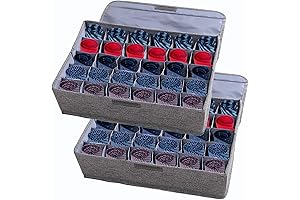 AARAINBOW Drawer Organizer with Lids Foldable Storage Boxes for Closet