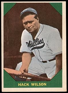 1960 Fleer Baseball Greats (Baseball) card#48 Hack Wilson of the Philadelphia Athletics Grade Very Good