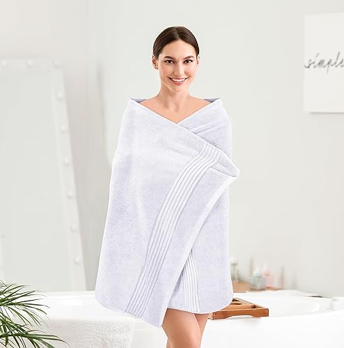 Vista 41 de Utopia Towels - Juego de toallas de baño 100 % de algodón hilado en anillo de 600 GSM, secado rápido, muy absorbentes, livianas, para baños