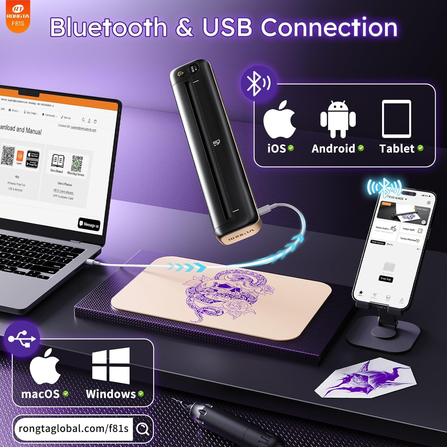 Rongta F81S Tattoo Stencil Printer