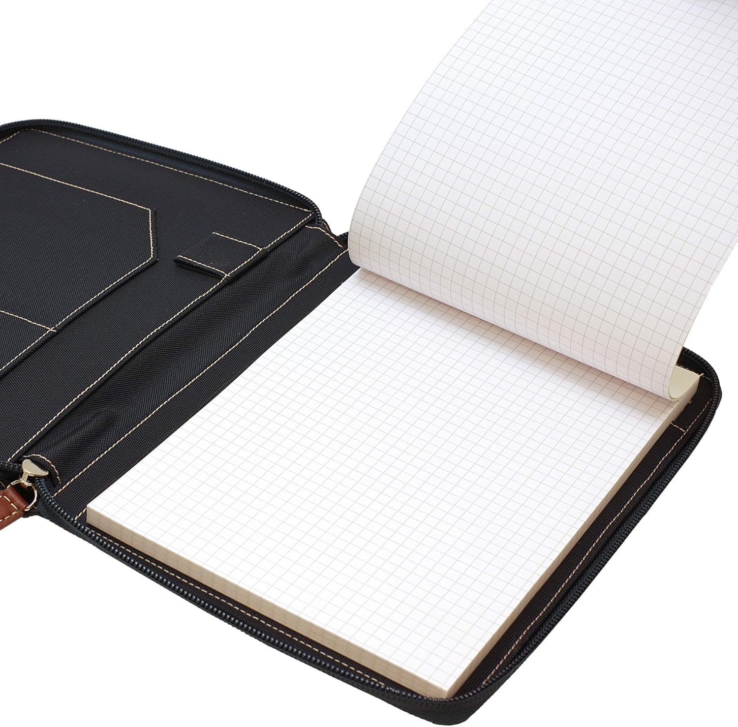 Rhodia Round Zip Case, Navy (Rodia No. 16 White Cover/5mm Grid Ruled) cf16ronv