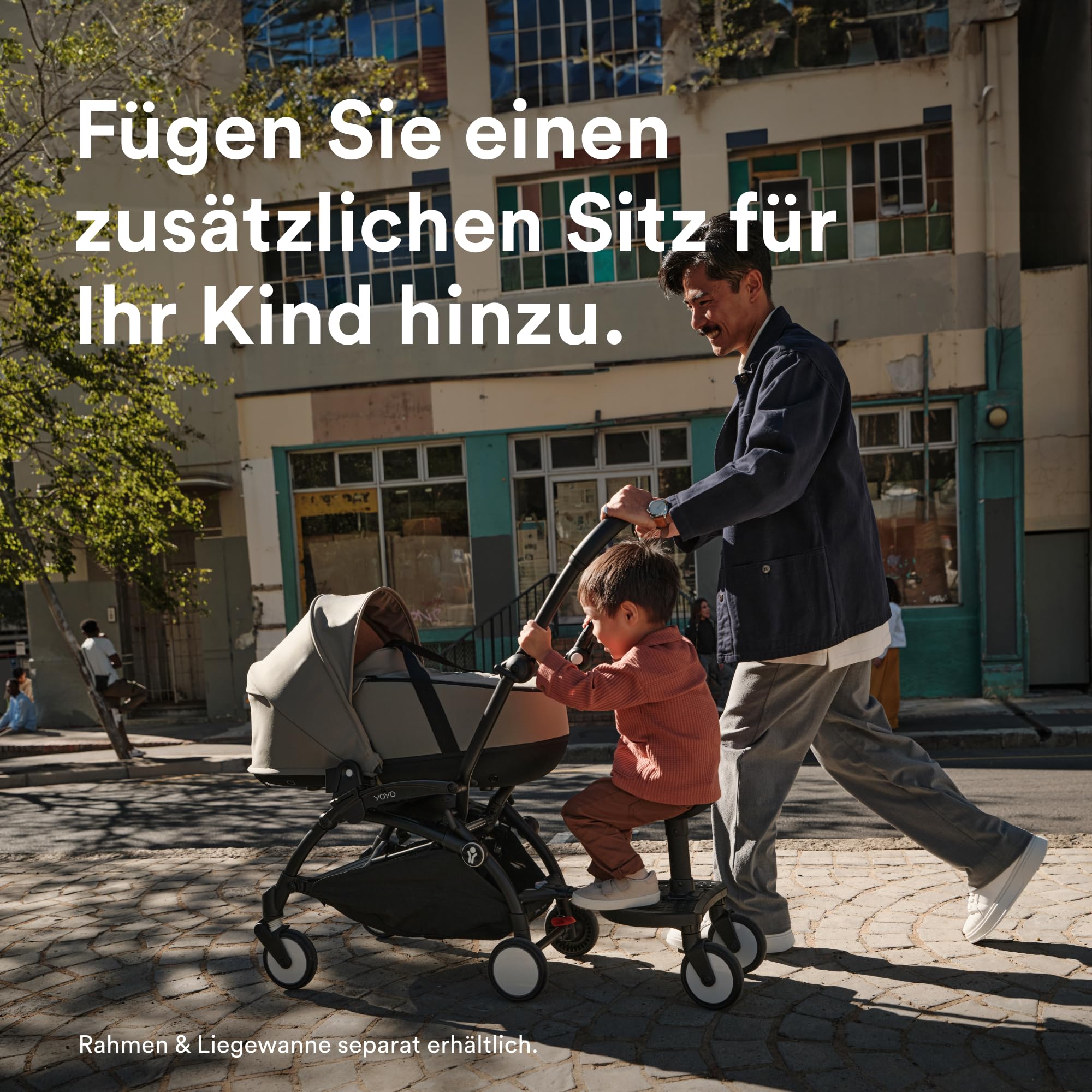 Stokke YOYO board - Einfach am YOYO Kinderwagen zu installieren - Bietet zusätzlichen Sitz für Kinder bis 20 kg