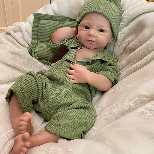 Miniatura 8 de OtardDolls Muñecas Reborn de 18 pulgadas, de silicona completa, de aspecto real, realista, muñeca de bebé recién nacida realista con accesorios de