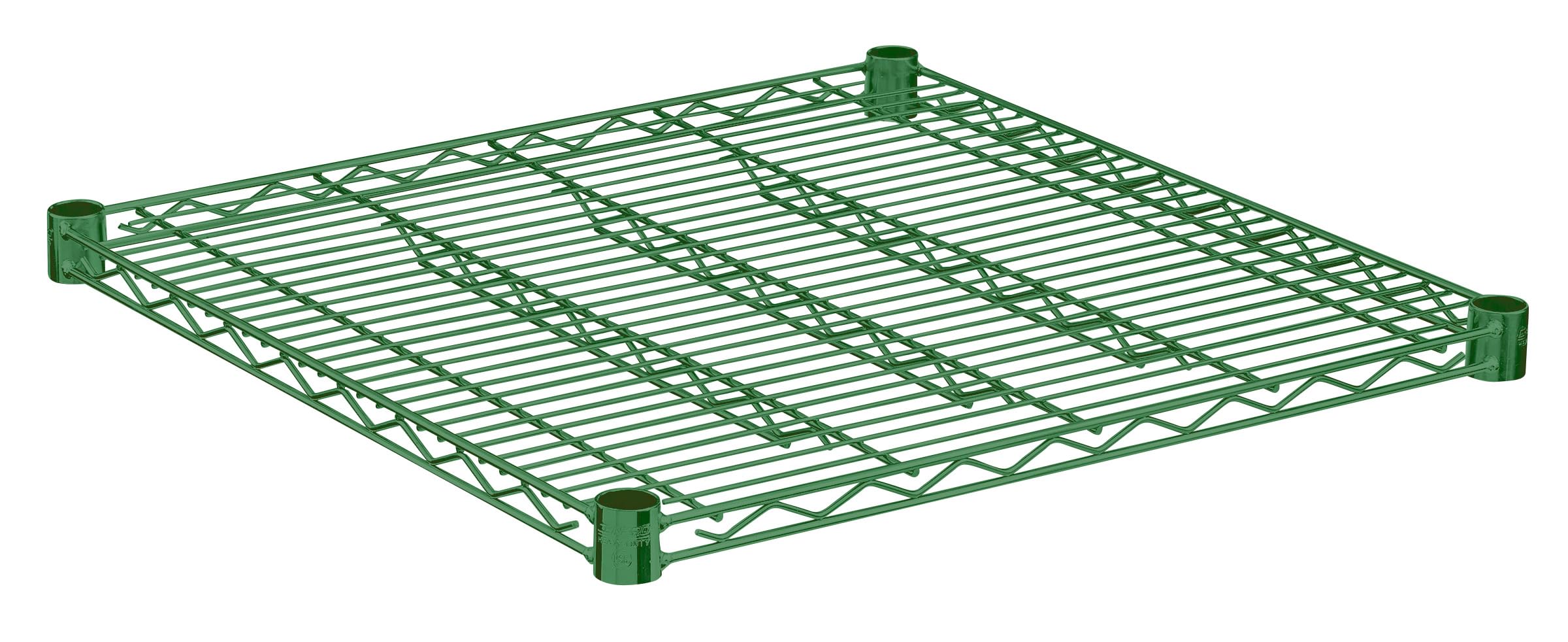CenPro 24" x 24" Green Epoxy Finish Metal NSF Wire Shelf for Shelving Units and Storage, (30V-090)