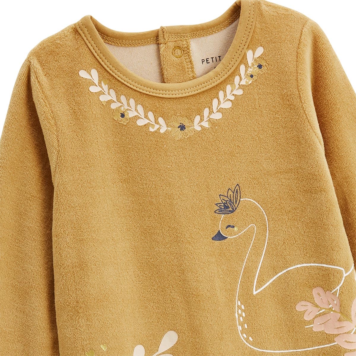 Petit Béguin - Lot de 2 Pyjamas bébé en Velours Swan