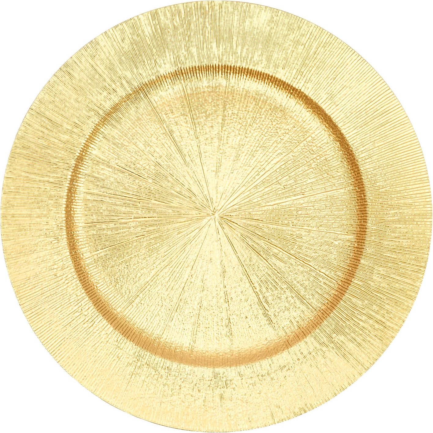 Antique Charger Plates 13" Bulk 50 Pcs Gold Charger Plate Set Round Wedding Charger Serving Plate Set for Dinner Party Event Birthday Table Decor (Gold)