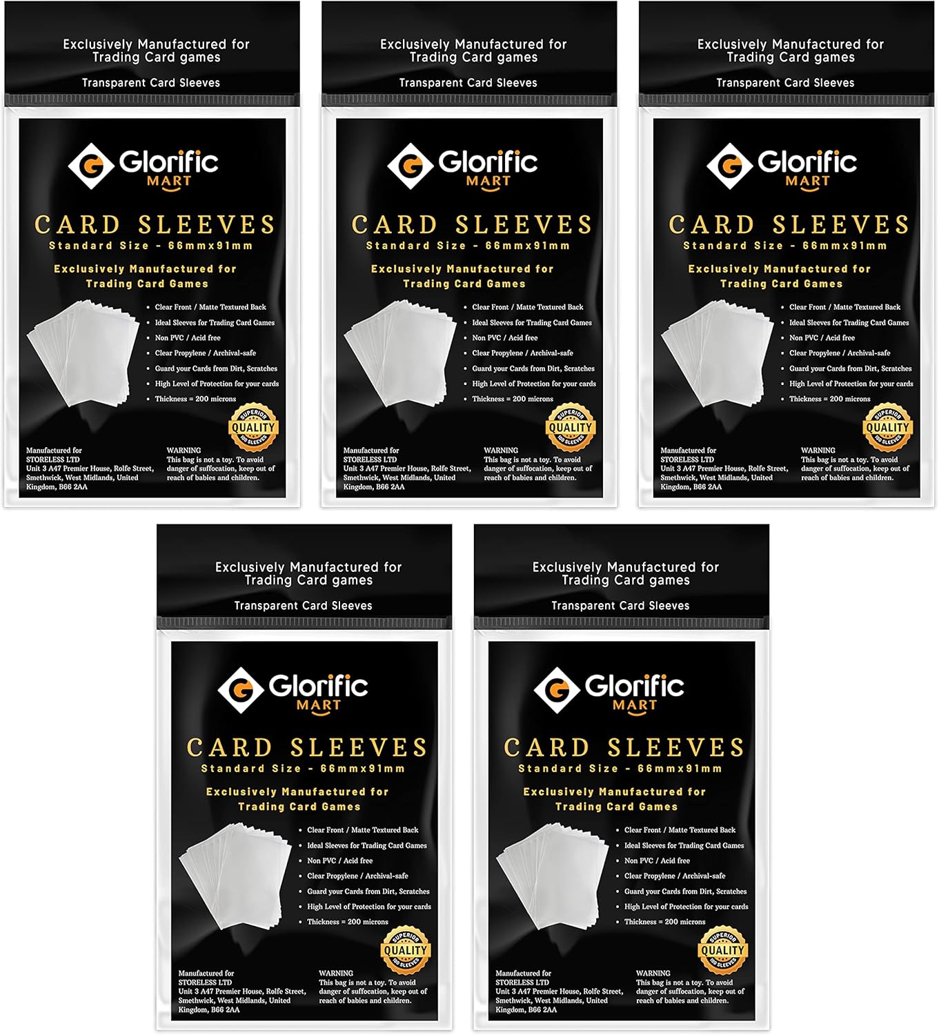 Glorific Mart Card Sleeves 500ct Clear Penny Sleeves Pakistan | Ubuy