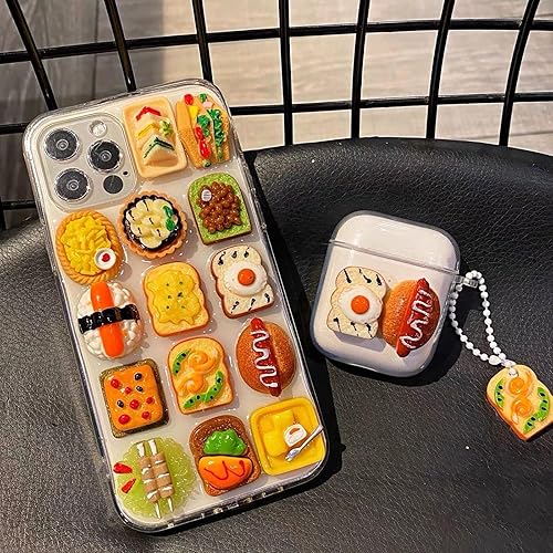 Miniatura 5 de Funda para Apple iPhone 17, 16, 15 Pro Max, 14, 13, 12, 11, diseño realista, bonita funda para teléfonos celulares para amantes de la comida (iPhone