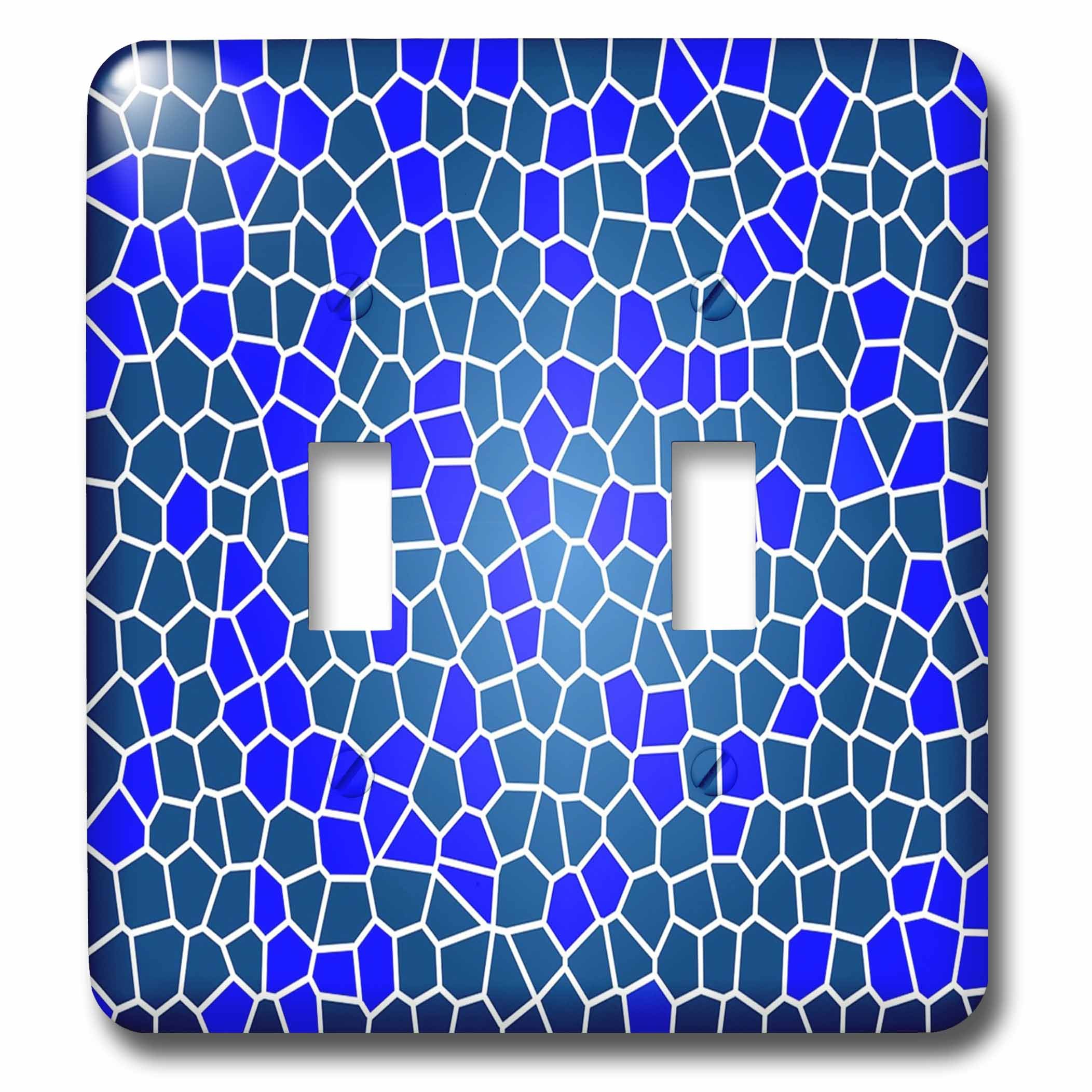 Image de nuances de bleu mosaïque pour interrupteur à bascule de salon moderne