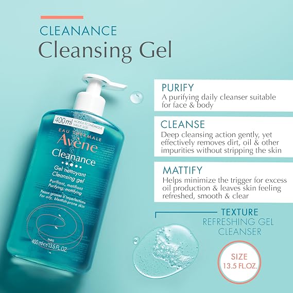 Cleanance Cleansing Gel Yağlı Ve Akneye Eğilimli Ciltler İçin Matlaştırıcı Temizleme Jeli 400 Ml (2 paketi)