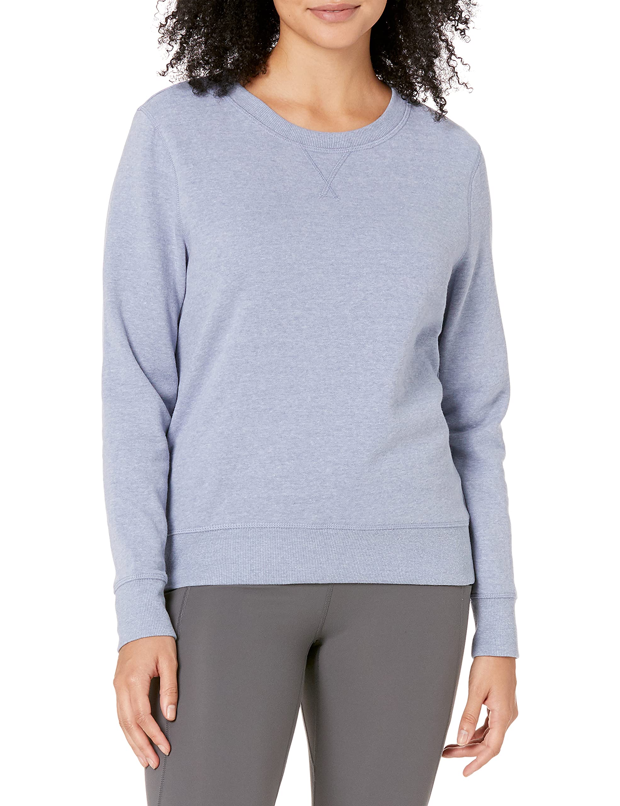 Amazon Essentials Mujer Sudadera con Cuello Redondo de Forro Polar (Disponible en Tallas Grandes)