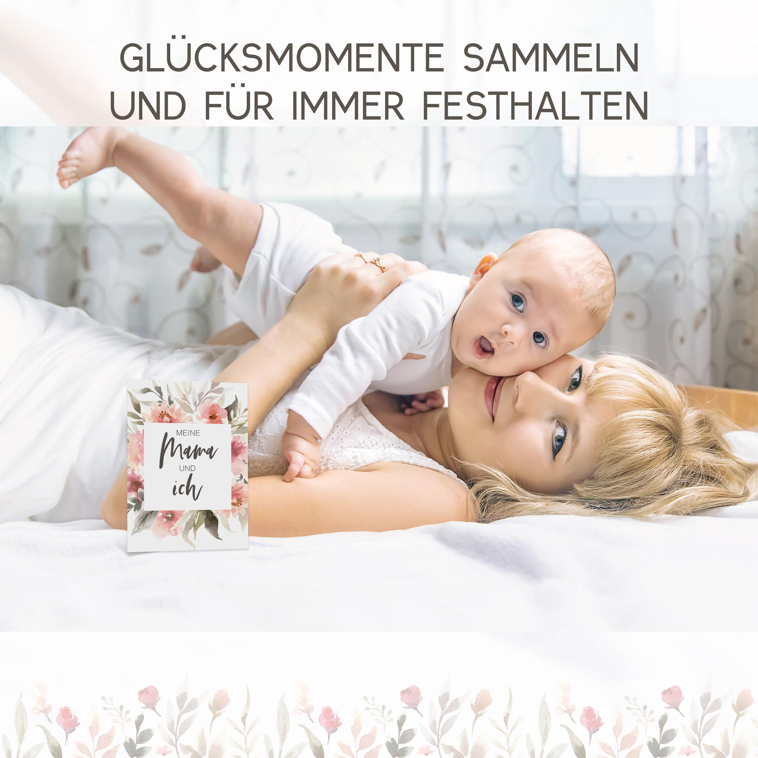 HIMMEL.HERZ.PAPIER® Mijlpaalkaarten baby - babycadeau voor geboorte en babyshower en zwangerschap - 50 kaarten incl. geschenkdoos voor jongens en meisjes - roze