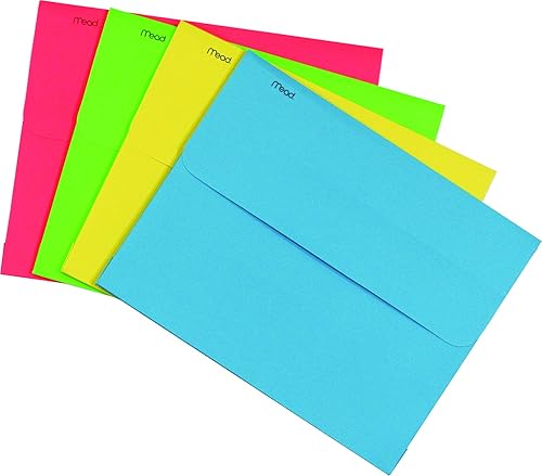 Mead Brite Wallet Letter File, 8 1/2 x 11 pulgadas (35362) (el color puede variar)