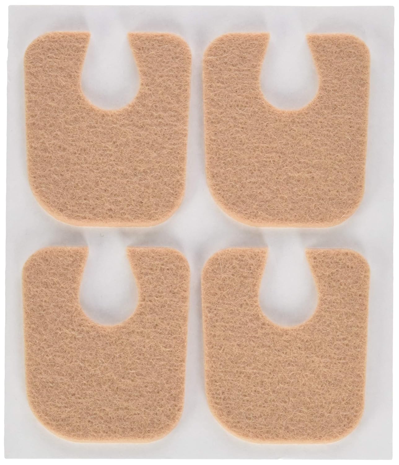 Medco Adhesive U-Pad, Felt, 1/8", Bag of 100