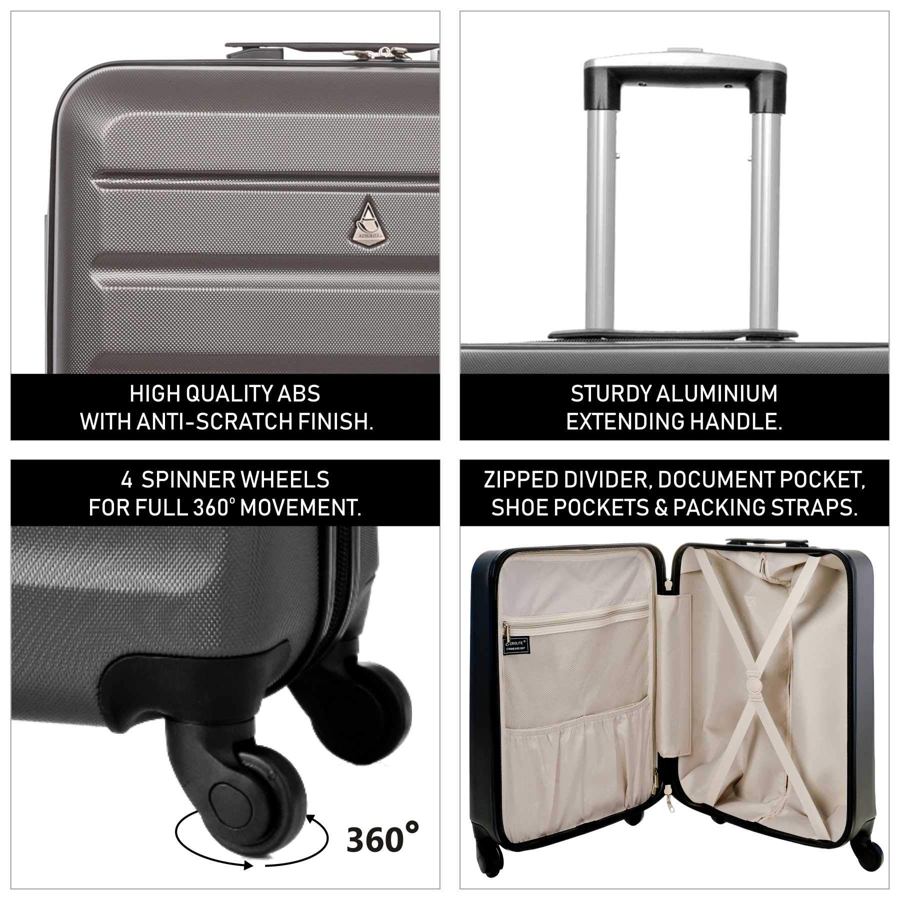 56x45x25 British Airways Jet2 easyJet Plus Flexi MAX ALLOWANCE 46L Hard