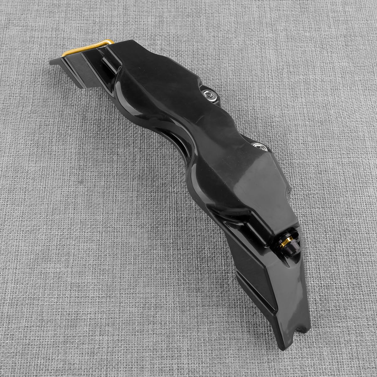 JNNJ 2 Pezzi Copri Pinza Freni Auto, 3D Pinze Freno per Ruota Auto per Mozzo Ruota, Resistenti Copri Pinza Freno Auto, Si Adatta Perfettamente Alla Superficie Della Pinza Freno Originale(Nero)