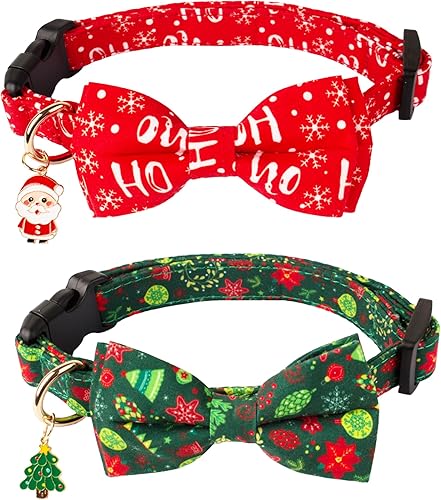 Miniatura 6 de ADOGGYGO Collar de perro de otoño con lazo, collares ajustables para perro de Acción de Gracias con pajarita extraíble y hojas de otoño, collares de