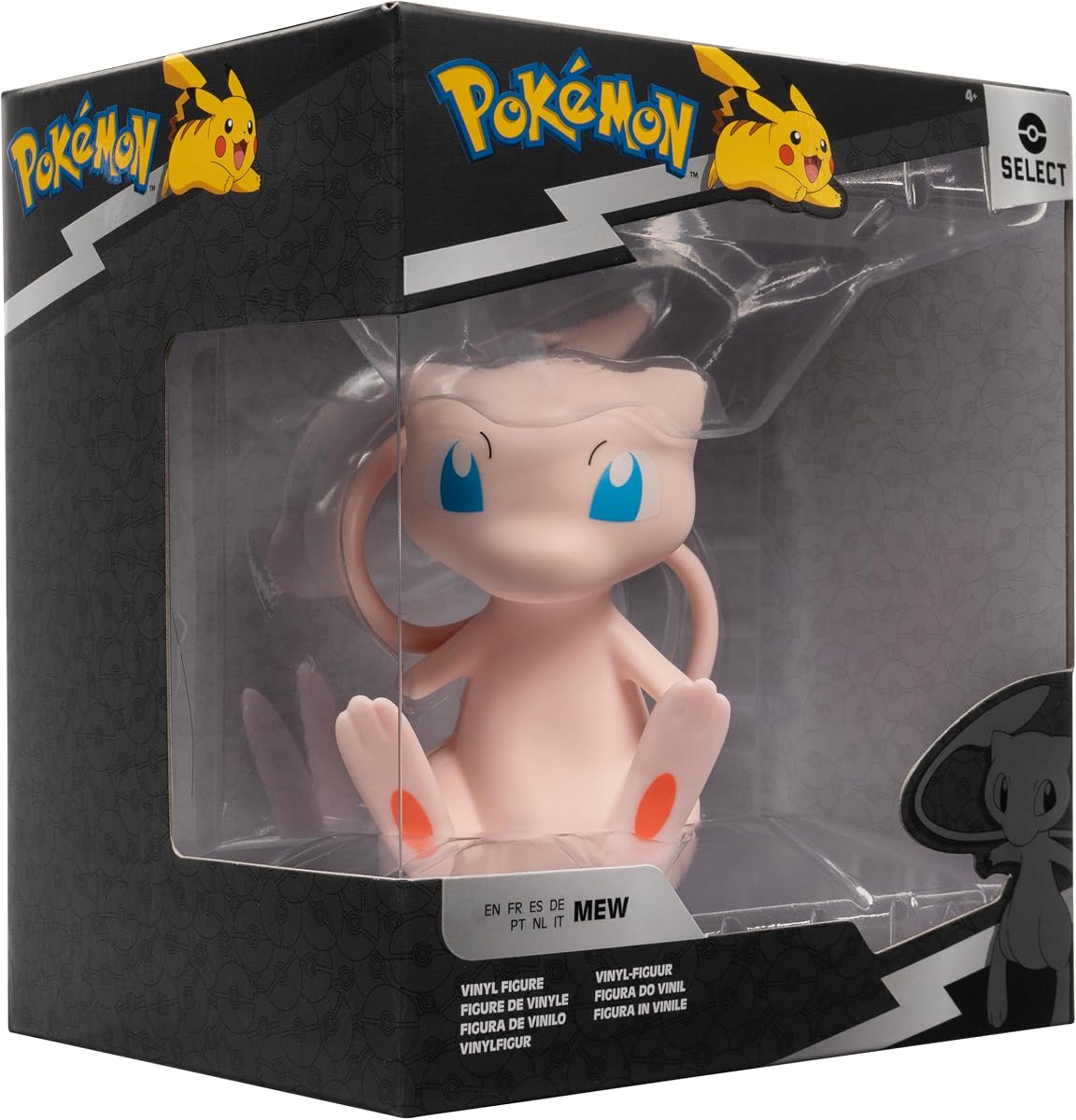 Figura de vinilo Pokémon Mew Select - Figura de 4 pulgadas hecha de vinilo
