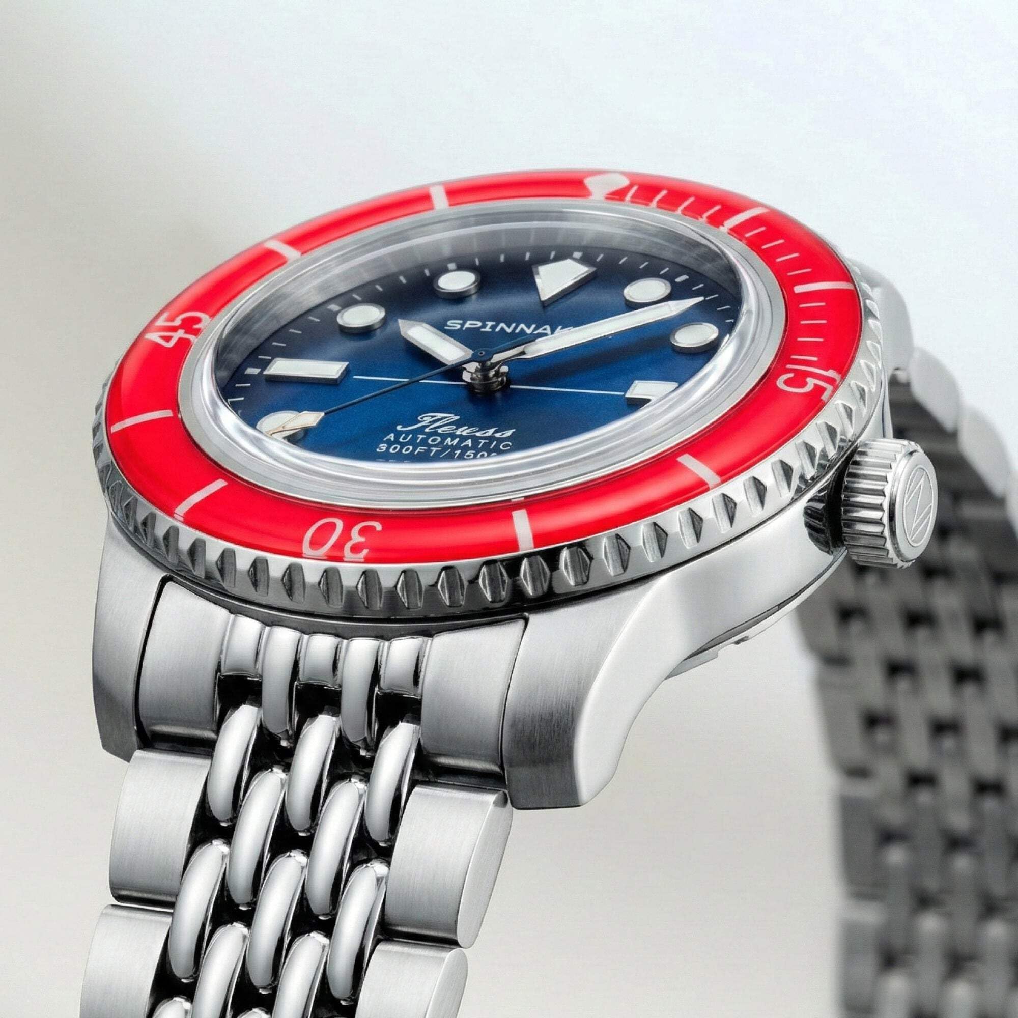Spinnaker Reloj automático Fleuss 40 de 40 mm para hombre con pulsera de acero inoxidable sólido SP-5133