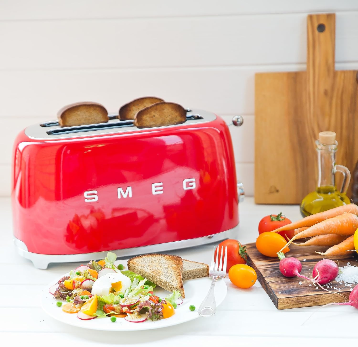 SMEG Toaster TSF02RDEU Red 2 Extra Long Slots