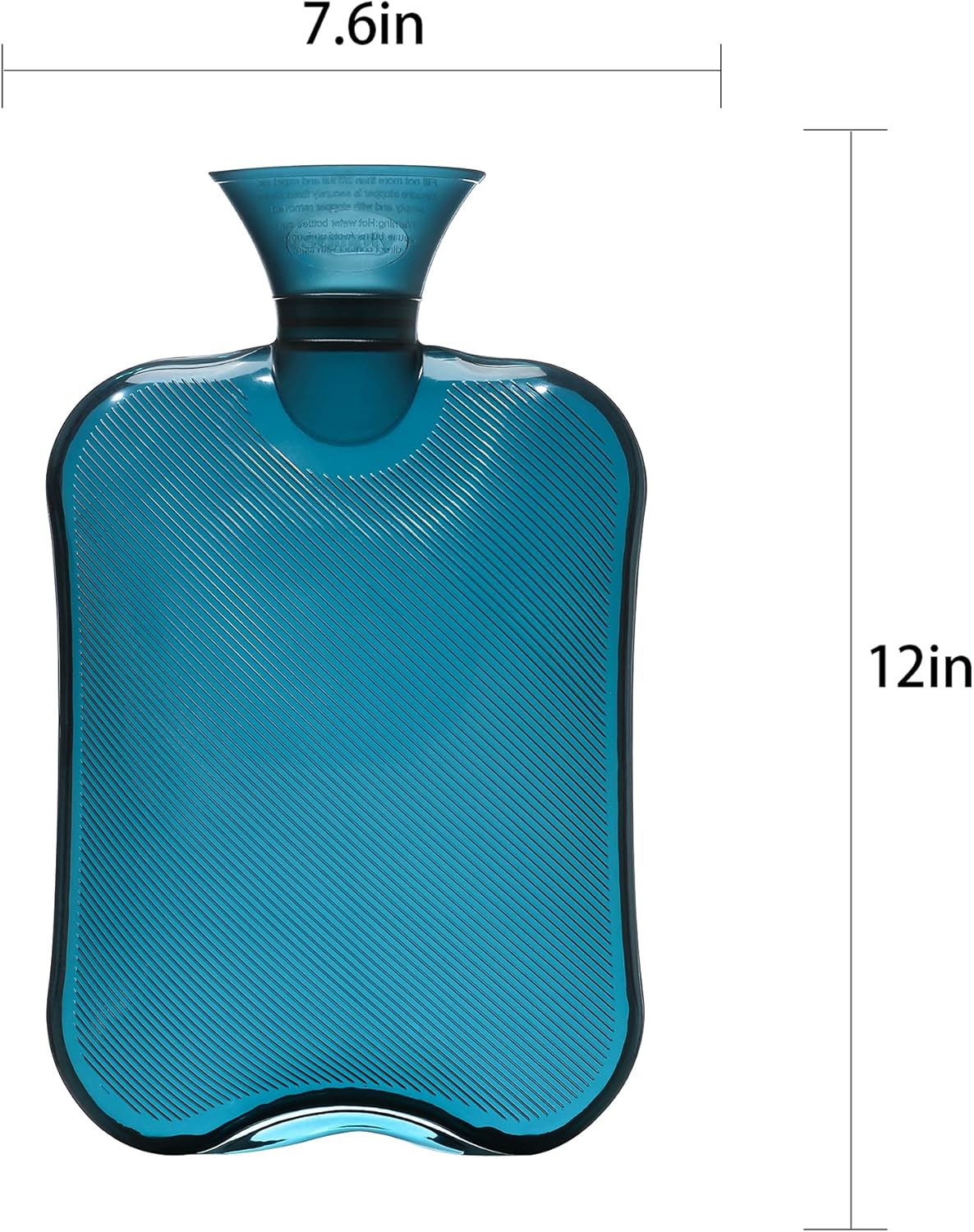 Samply Hot Water Bottle -2L Hot Water Bag with Furry Cover, Dark Blue : Everything Else