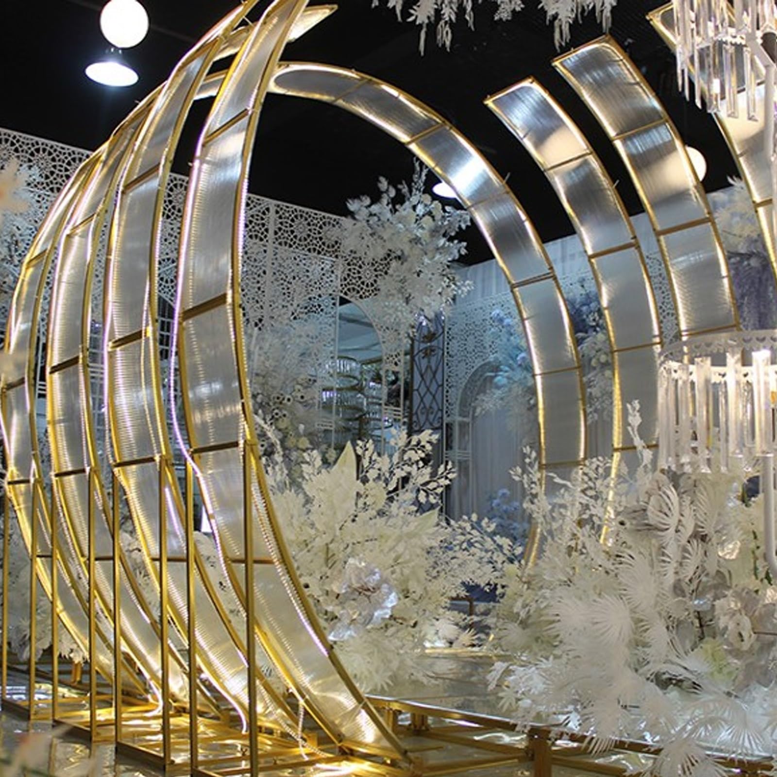 Soporte de arco de boda para fondo de ceremonia, decoración de fondo de fotos resistente y estable para fiestas y despedidas de soltera