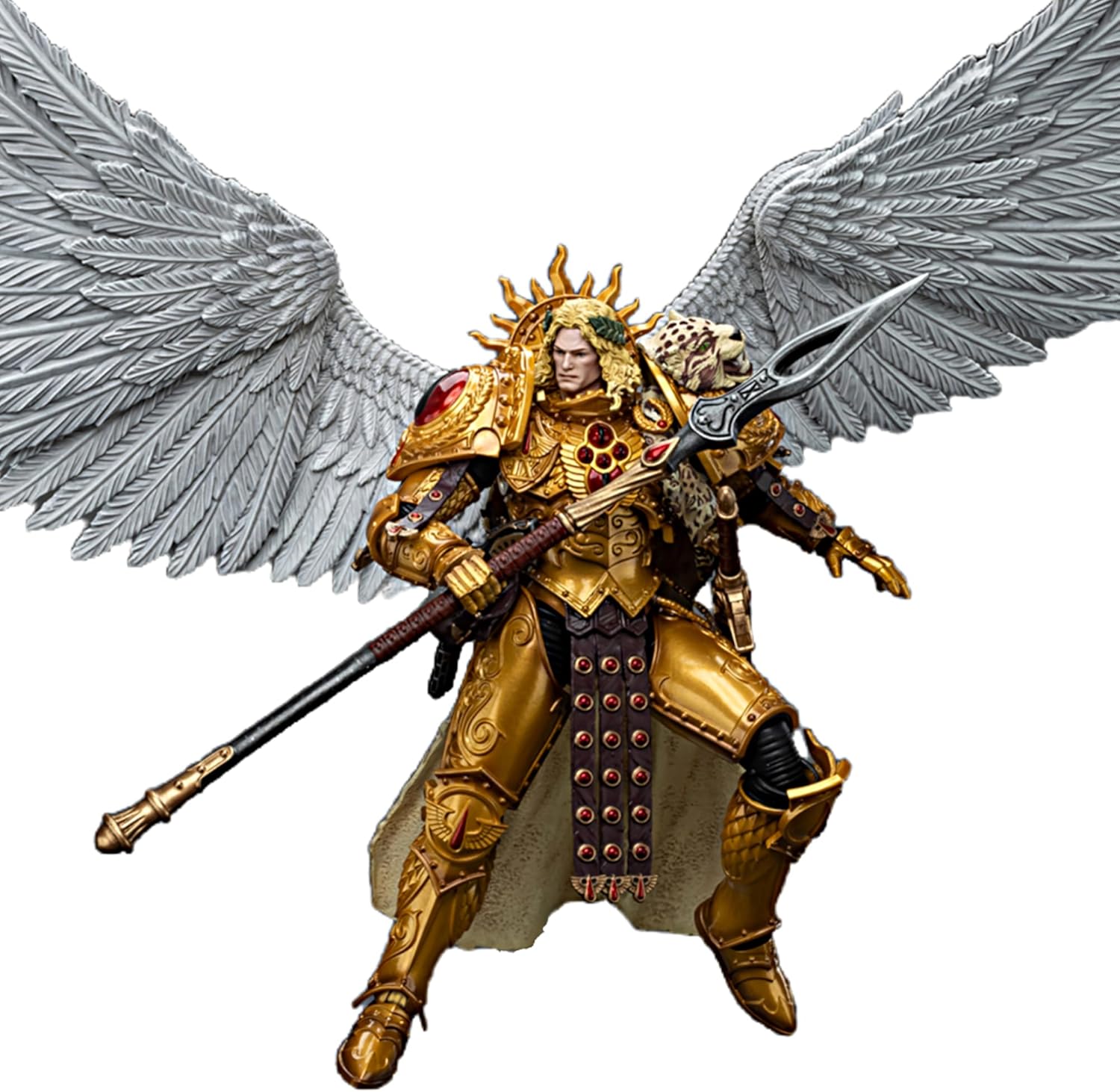JOYTOY Warhammer 40k 1/18 Action Figure Blood Angels Sanguinius Primarch of The IXth Legion 7.4-inch Collectible Gifts,Toys for Kids 15+ and Adults