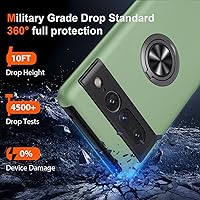 Vista 2 de JAME Funda para Google Pixel 7 Pro, Funda de Ajuste Delgado para Pixel 7 Pro con Soporte de Anillo Kickstand