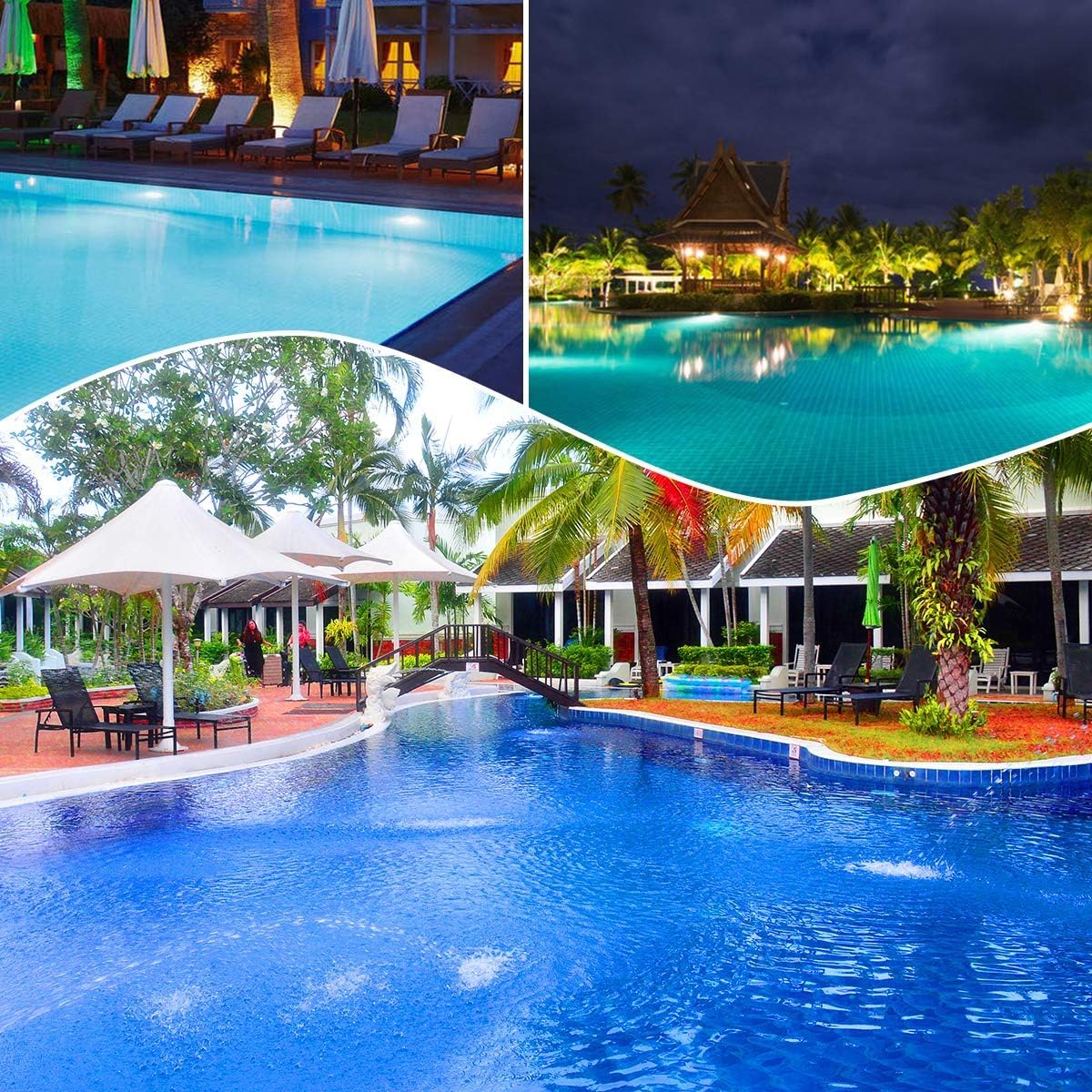 Foco de Piscina LED Par56, 20W RGB iluminación de la Piscina con mando a distancia, IP68 bajo el agua de iluminación LED, AC/DC 12V lámpara de la piscina reemplazar PAR56 foco y foco halógeno