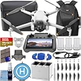 Mini 4 Pro Fly More Combo with DJI RC 2 (Screen Remote Controller), CP.MA.00000735.01 Folding Drone with 4K Video, Under 249g, 34 Mins Flight Time, Vision Sensing + 128GB Card, CPS 2 Year Warranty + Pilot Kit