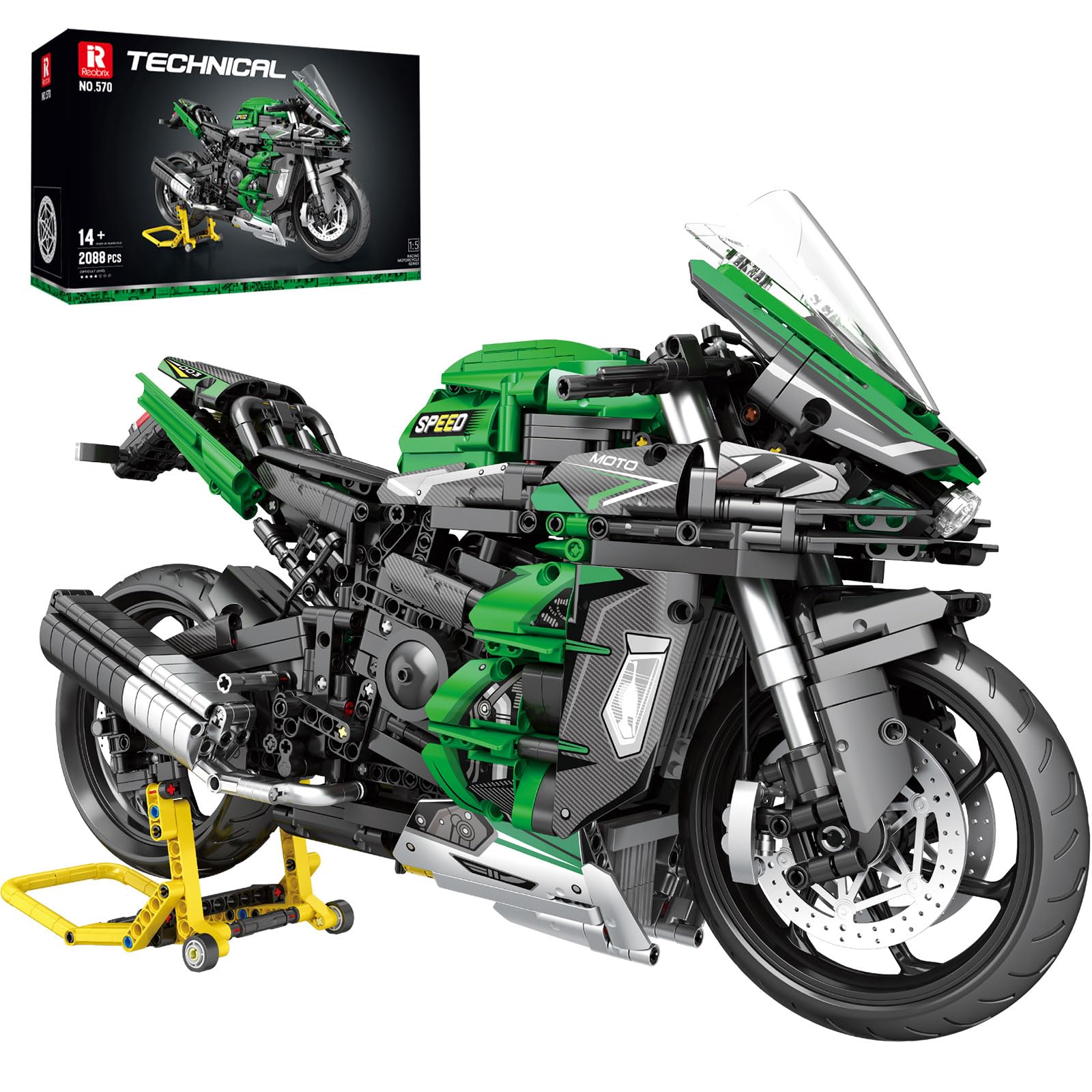 Amazon.com: Reobrix Motorcycle Building Sets for Adults, 1:5 Scale